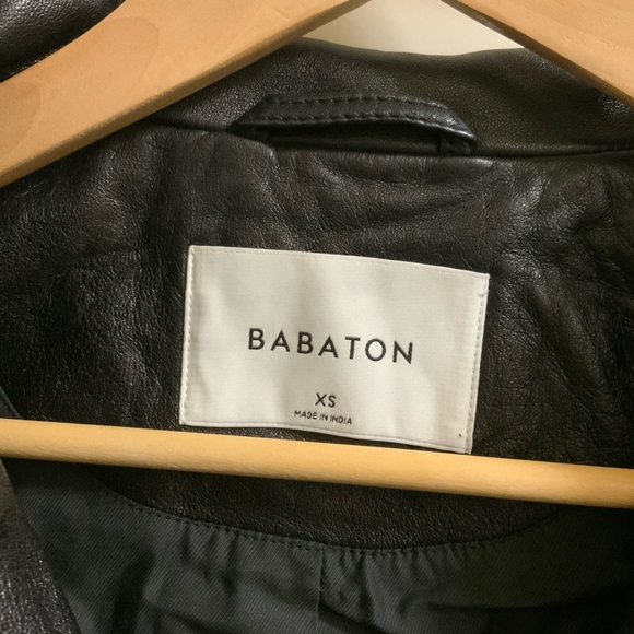 Aritzia Black Leather Jacket - Picture 4 of 5